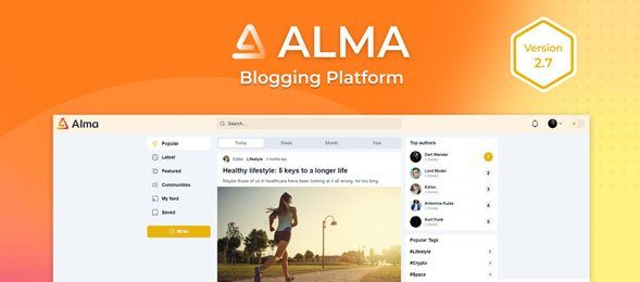 Alma v2.7 – Blogging Platform